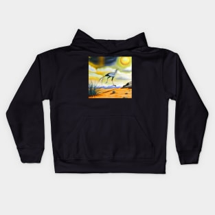 Secretary Bird 3 Kids Hoodie